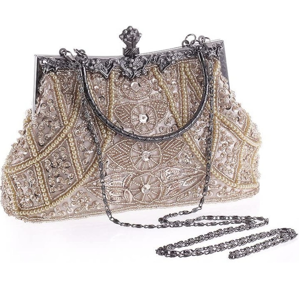 NWOT Women Vintage Beaded Clutch Purses